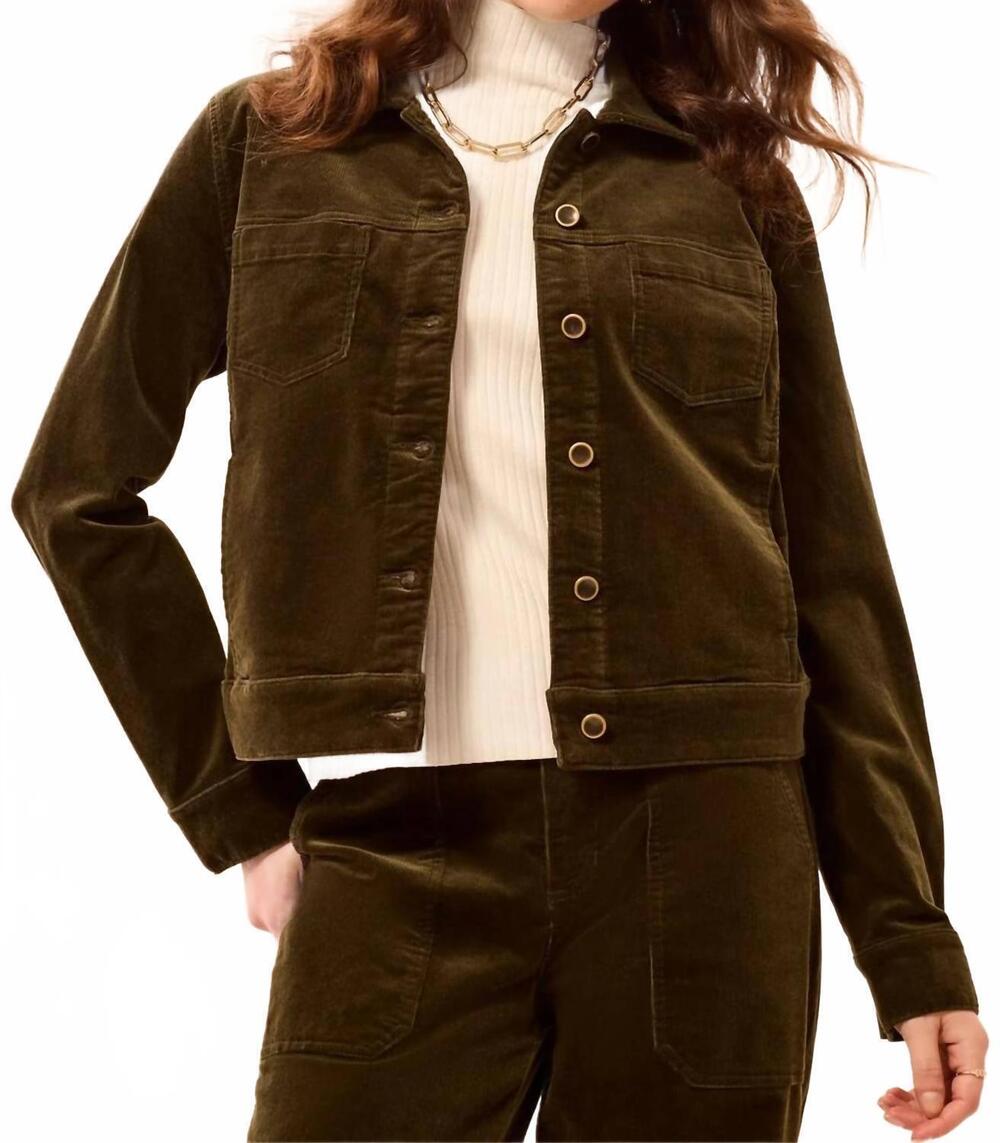 NEW TRIBAL women's long sleeve button front jacket in basil
